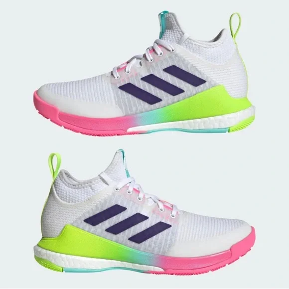 Adidas women Crazyflight Mid Shoes Multicolor Athletic Sneakers - Picture 6 of 6